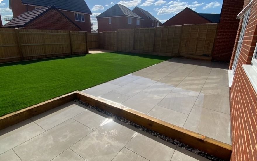 Production Bright patios in Shinfield designed on 12/01/2023